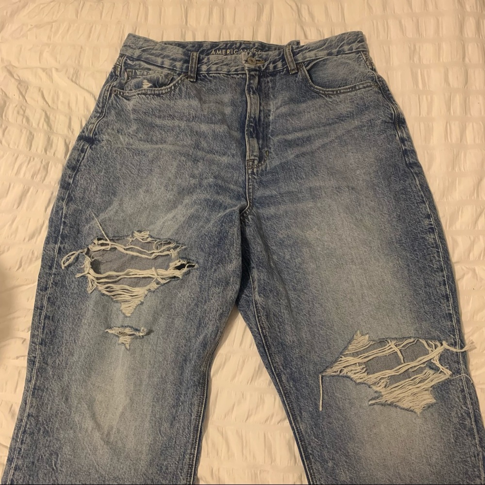 AE Curvy mom jeans size 14